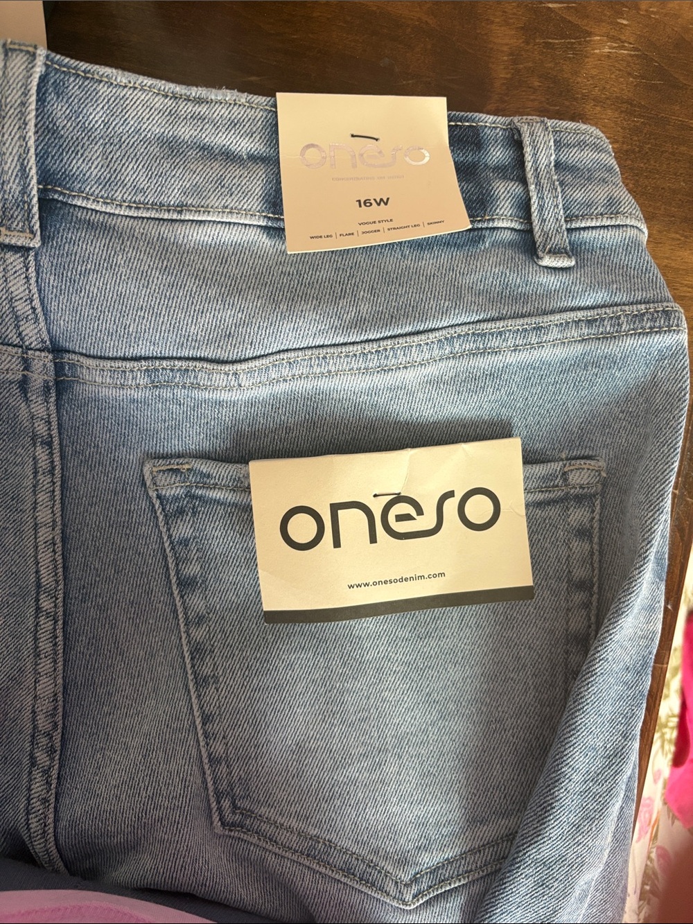 Oneso Light Blue Straight Leg Women’s Jeans